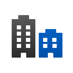 Two buildings icon